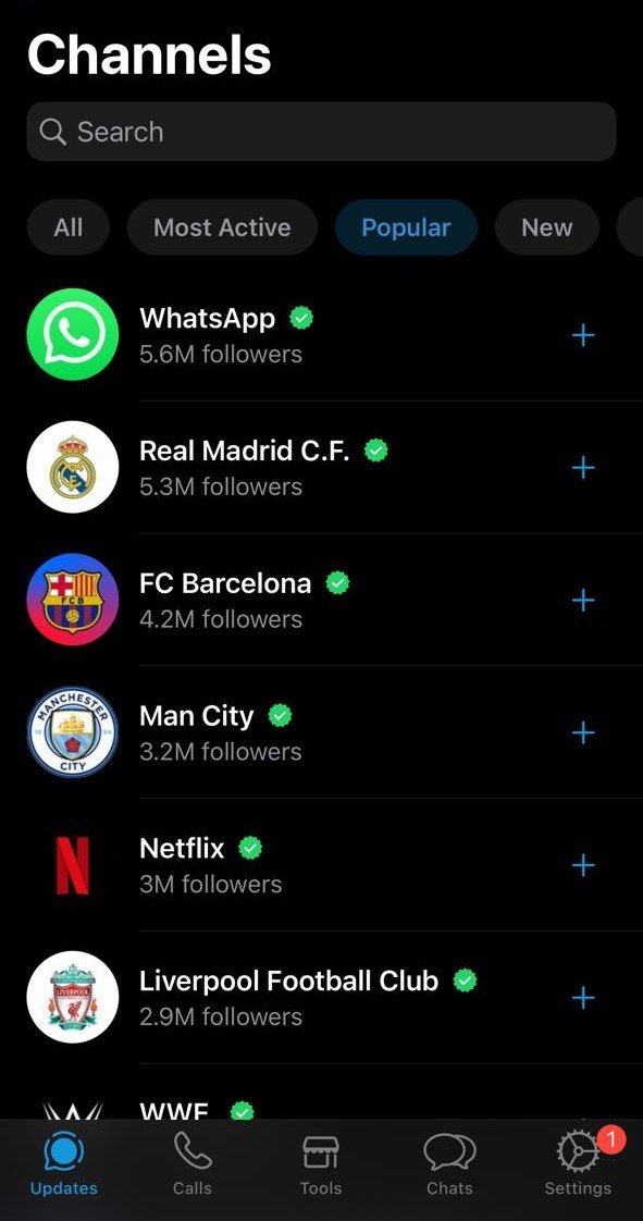 Whatsapp channels